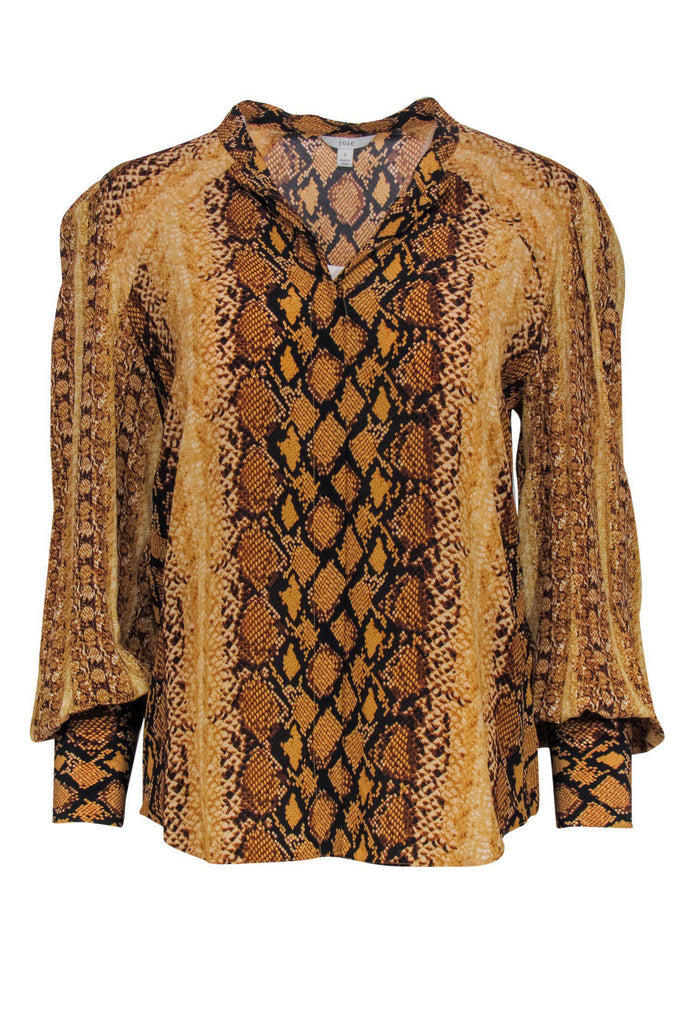 Joie snake sales print blouse