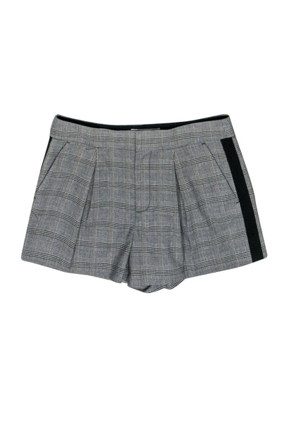 Current Boutique-Joie - Grey & Black Glen Plaid “Kevlyn” Shorts Sz 8