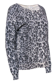 Current Boutique-Joie - Grey Leopard Print Sweater Sz M