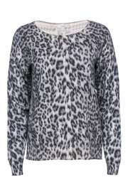 Current Boutique-Joie - Grey Leopard Print Sweater Sz M