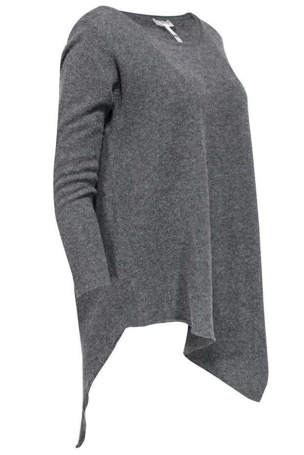 Current Boutique-Joie - Grey Oversized Sweater w/ Asymmetrical Hem Sz S