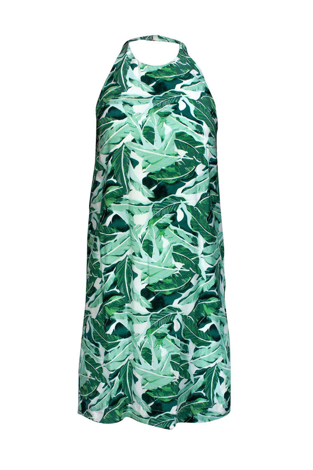 Current Boutique-Joie - Leaf Print Mini Halter Dress Sz XS