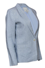 Current Boutique-Joie - Light Blue Linen Single Button Blazer Sz 6