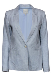 Current Boutique-Joie - Light Blue Linen Single Button Blazer Sz 6