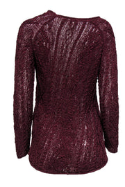 Current Boutique-Joie - Maroon Knitted Sweater Sz XS