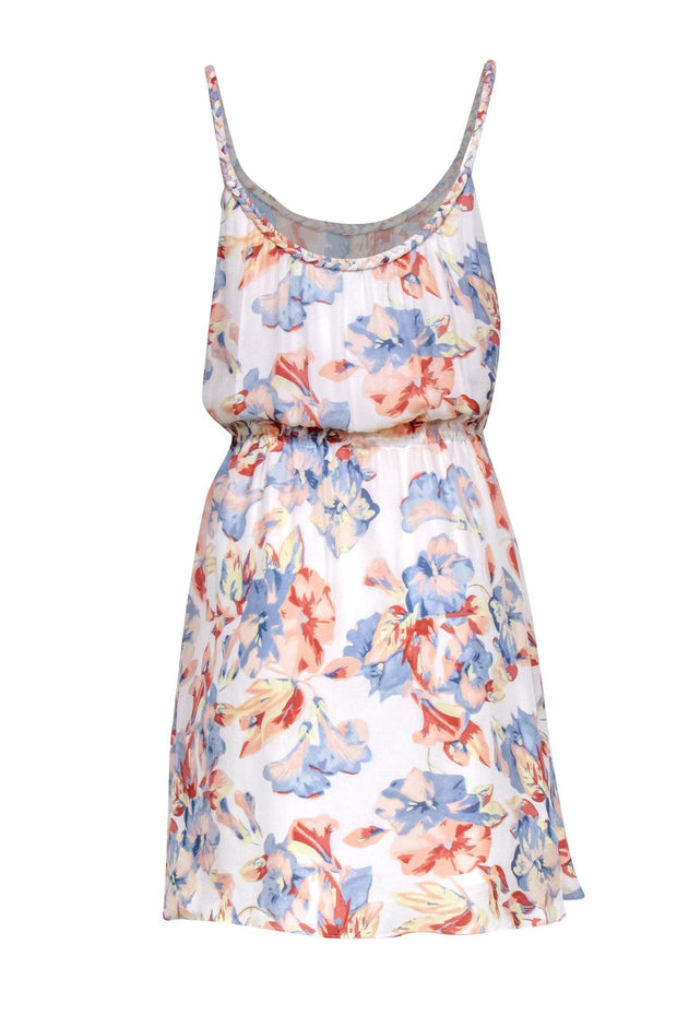 Current Boutique-Joie - Multicolor Floral Print Silk Sleeveless Dress Sz S