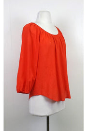 Current Boutique-Joie - Orange Cotton Blouse Sz S