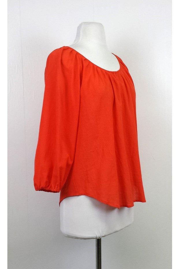 Current Boutique-Joie - Orange Cotton Blouse Sz S