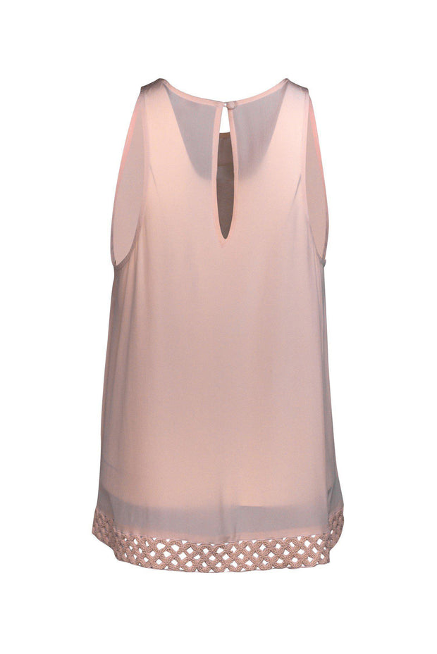 Current Boutique-Joie - Pink Tank w/ Beading Sz M