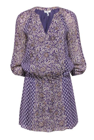 Current Boutique-Joie – Purple Paisley Print Dress Sz XXS