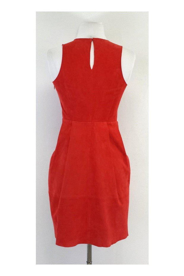Current Boutique-Joie - Red Suede Sleeveless Dress Sz XS