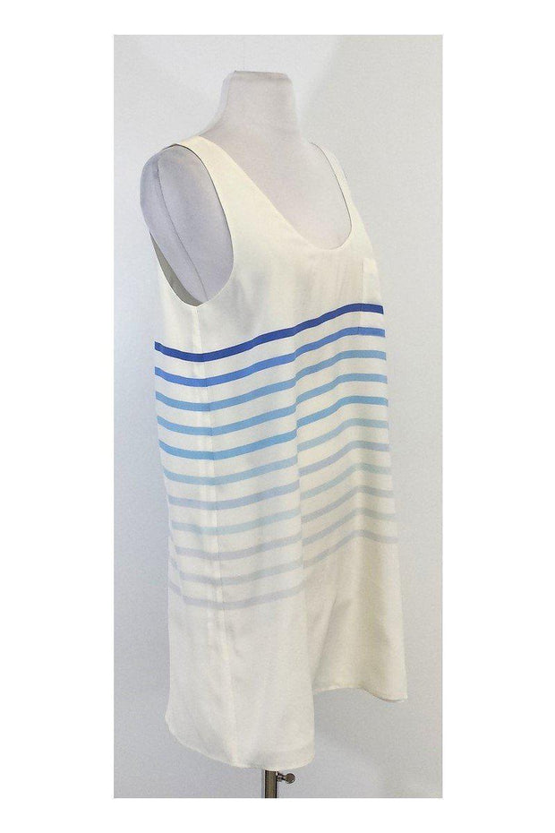 Current Boutique-Joie - White & Blue Striped Tank Dress Sz M