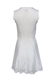 Current Boutique-Joie - White Lace Fit & Flare Dress Sz S