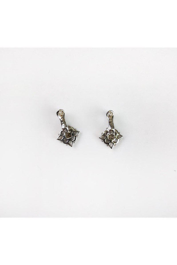 Current Boutique-Judith Ripka - Silver & Gold Small Drop Earrings