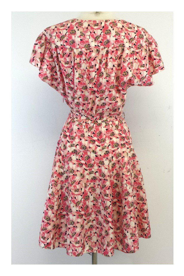 Current Boutique-Juicy Couture - Pink Floral Cap Sleeve Dress Sz 6