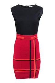 Current Boutique-Karen Millen - Black & Red Dress w/ Bandage Skirt Sz 2