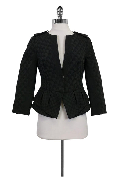 Current Boutique-Karen Millen - Black Textured Jacket Sz 4