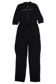 Current Boutique-Karen Millen - Black Zip Front Jumpsuit Sz 8