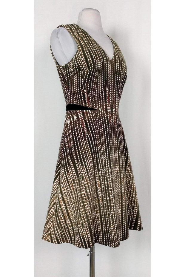 Current Boutique-Karen Millen - Brown & Green Printed Dress Sz 8