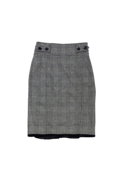 Current Boutique-Karen Millen - Grey & Black Tweed Skirt Sz 6