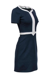 Current Boutique-Karen Millen - Navy Sheath Dress w/ White Trim Sz 4