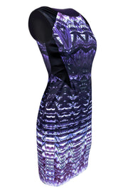 Current Boutique-Karen Millen - Purple Graphic Nature Print Dress Sz 6