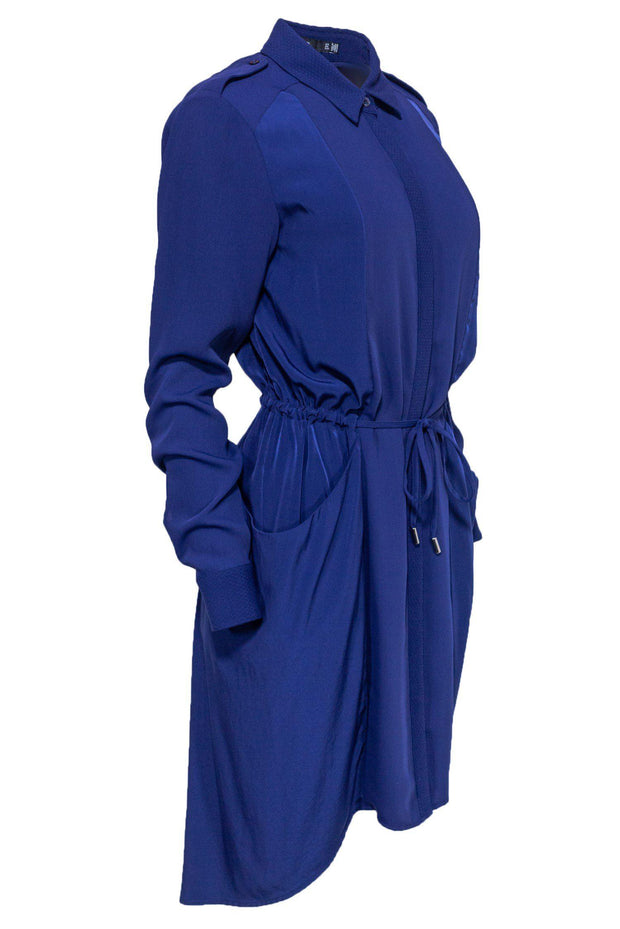 Current Boutique-Karen Millen - Royal Blue Shirtdress w/ Drawstring Sz 8