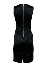 Current Boutique-Karen Millen - White & Black Floral Sheath Dress Sz 8