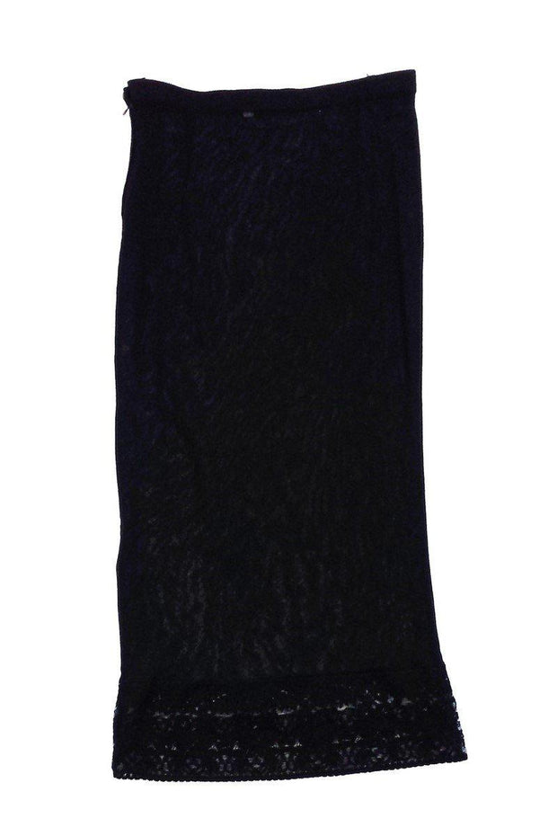 Current Boutique-Karl Lagerfeld - Black Skirt Slip w/Lace Hem Sz 8