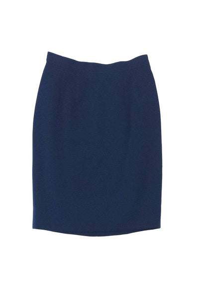 Current Boutique-Karl Lagerfeld - Navy Blue Wool Skirt Sz 0