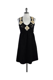 Current Boutique-Karta - Black Sleeveless Embellished Dress Sz S