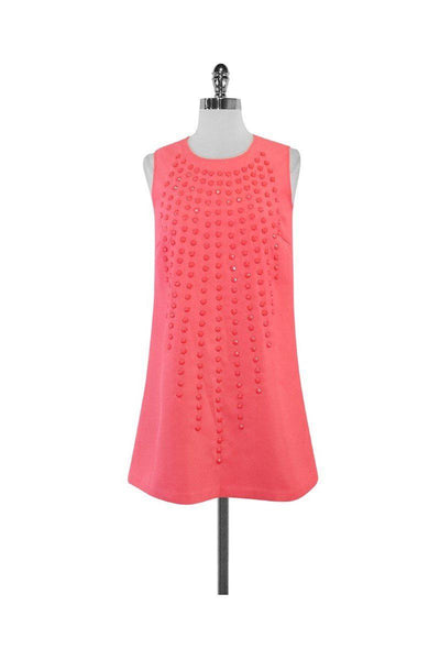Current Boutique-Karta - Neon Pink Embellished Dress Sz S