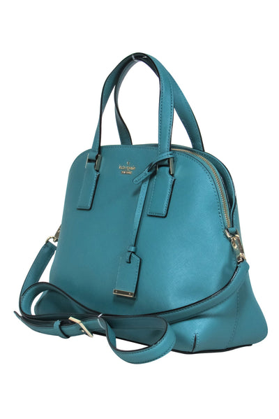 Current Boutique-Kate Spade - Aqua Green Textured Leather "Cameron Street" Convertible Bag