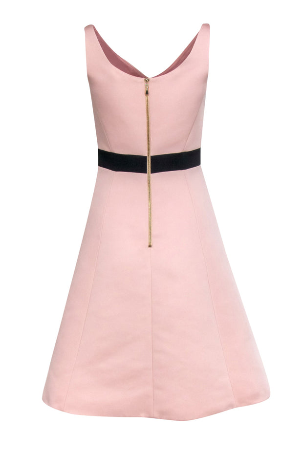 Current Boutique-Kate Spade - Baby Pink A-Line Dress w/ Black Bow Sz 2
