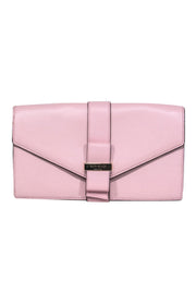 Current Boutique-Kate Spade - Baby Pink Pebbled Leather Fold-Over Clutch