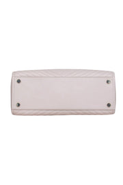 Current Boutique-Kate Spade - Beige Leather Chevron Stitch Shoulder Handbag