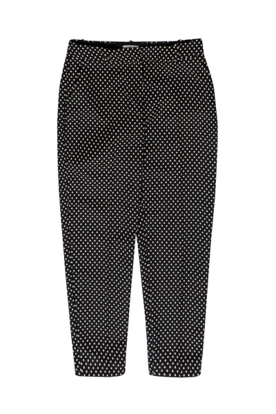 Current Boutique-Kate Spade - Black & Beige Polka Dot Tapered Trousers Sz 0