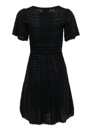 Current Boutique-Kate Spade - Black Crochet Knit Fit & Flare Dress Sz XXS