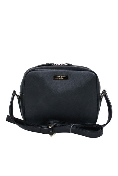 Current Boutique-Kate Spade - Black Leather Camera Crossbody Bag