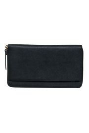 Current Boutique-Kate Spade - Black Leather Zip Wallet
