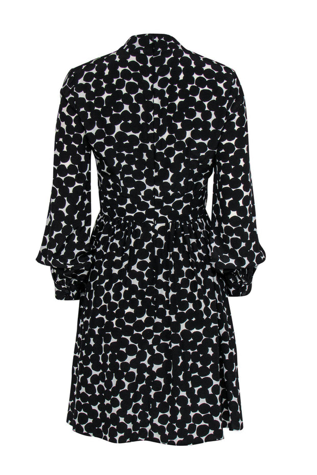 Current Boutique-Kate Spade - Black Long Sleeve Polka Dot Dress Sz 2