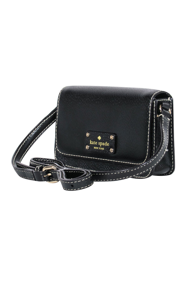 Kate spade black and white online crossbody