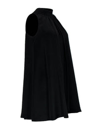 Current Boutique-Kate Spade - Black Mock Neck Draped Shift Dress Sz 4