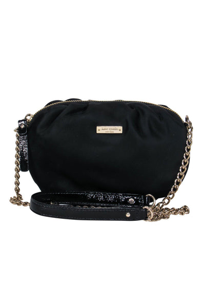 Current Boutique-Kate Spade - Black Nylon Mini Chain Strap Crossbody