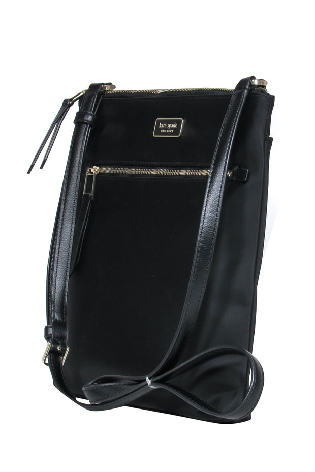 Current Boutique-Kate Spade - Black Nylon Small Square Crossbody Bag
