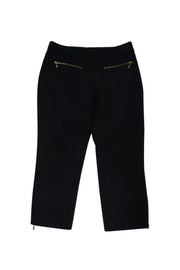 Current Boutique-Kate Spade - Black Pants w/ Gold Zippers Sz 0