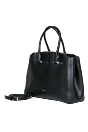 Current Boutique-Kate Spade - Black Pebbled Leather Convertible Crossbody Tote