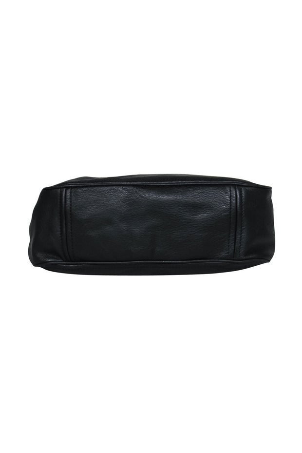 Kate Spade Black Leather Gold Chain Handbag Shoulder Bag Purse VR3