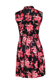 Current Boutique-Kate Spade - Black & Pink Floral Print Silk Dress Sz 2