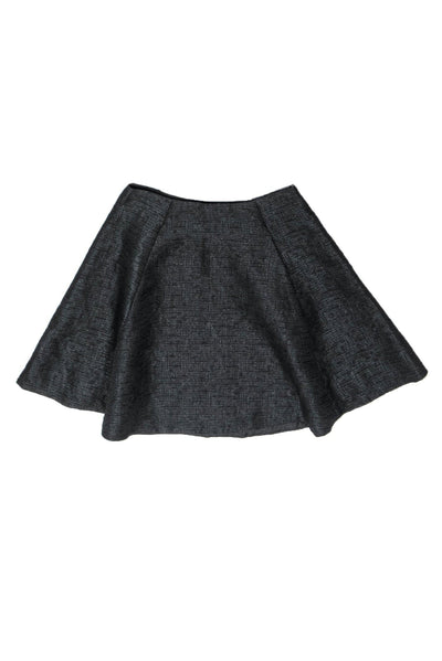 Current Boutique-Kate Spade - Black Shimmer Textured Flare Skirt Sz 4